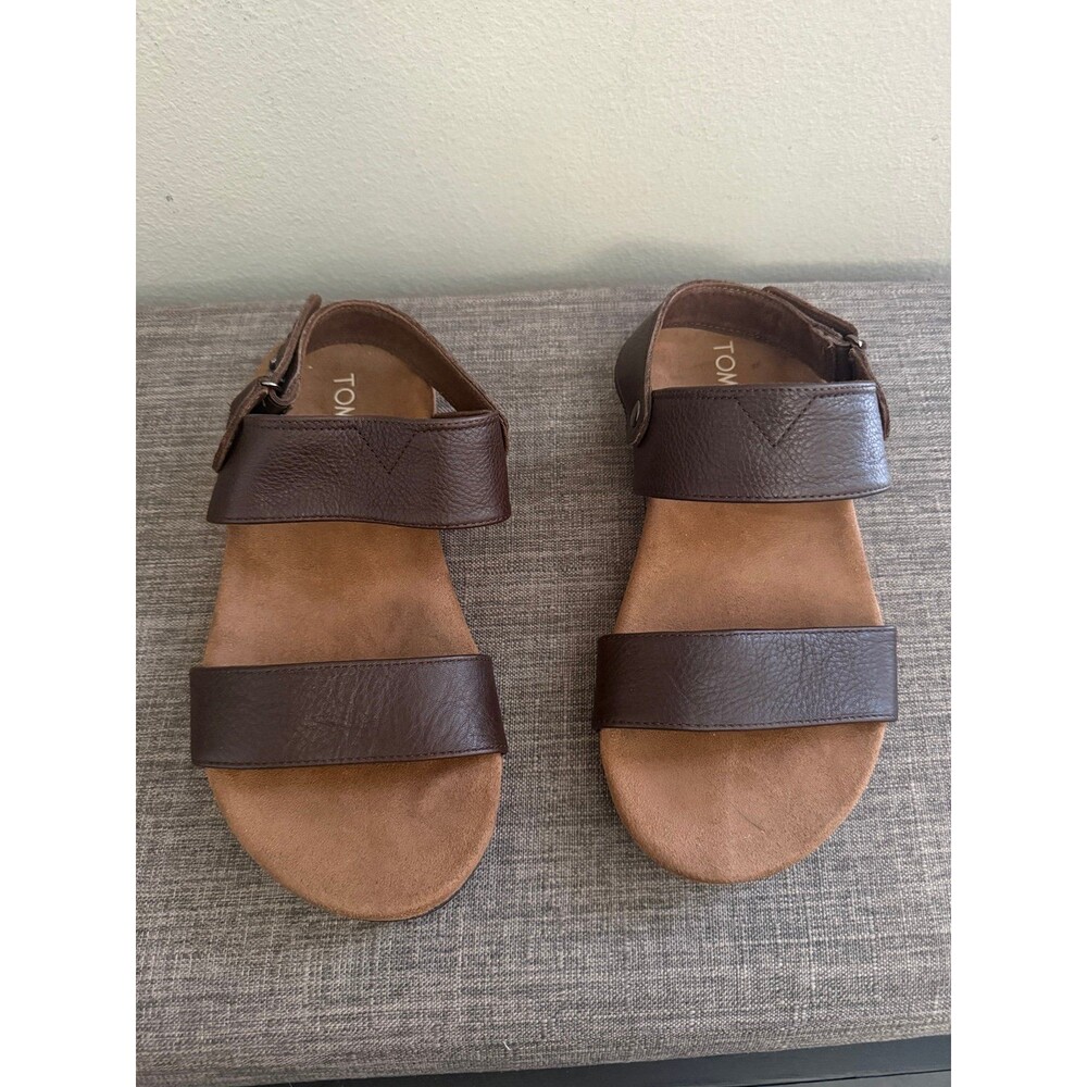 Men’s TOMS Moreno Brown Casual Beach Sandals Size 9